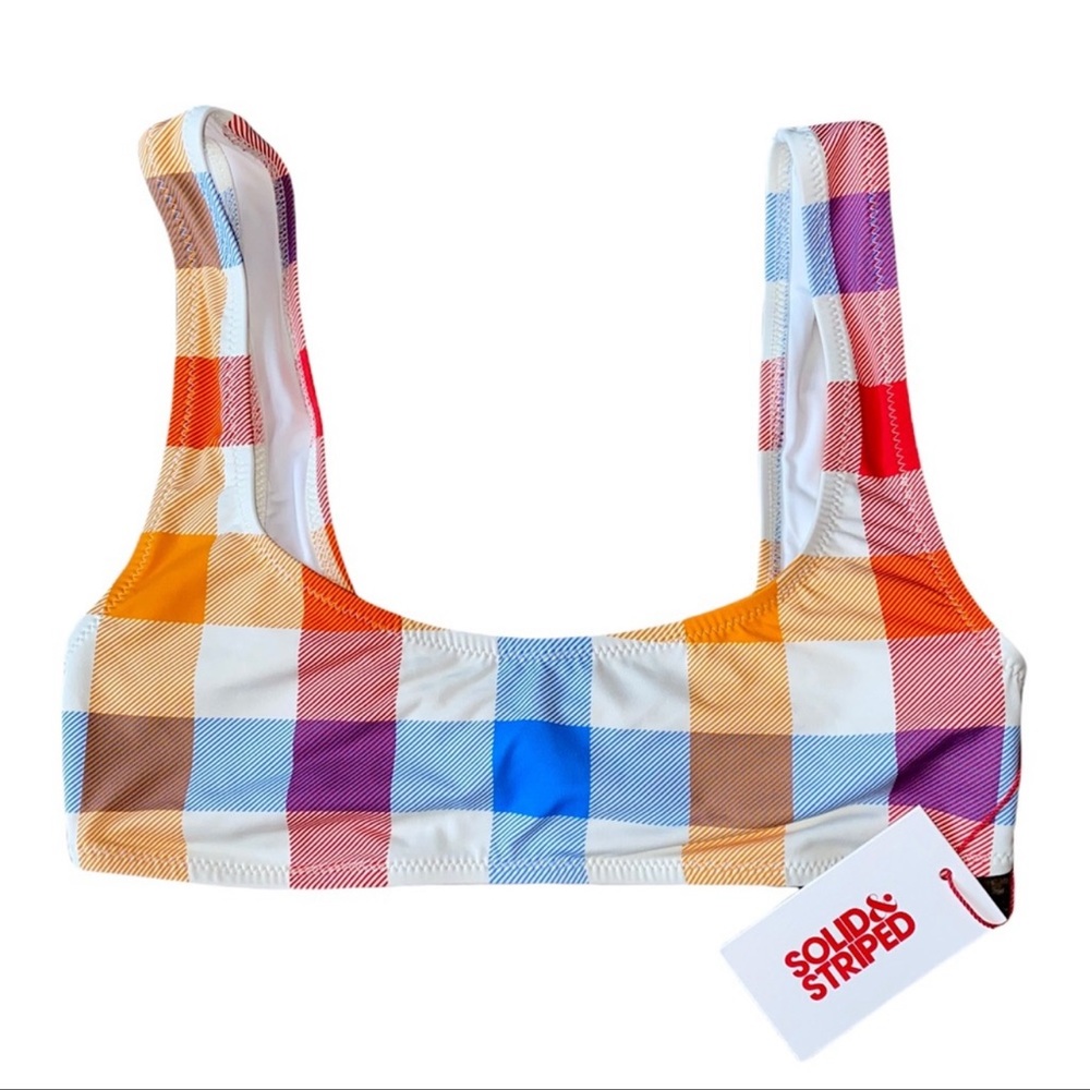 Solid & Striped Bikini Top